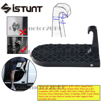 Folding Car Door Foot Pedal Ladder Latch Hook Step For Jeep Truck Roof Assist