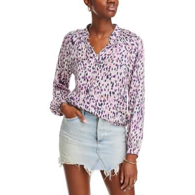 Женская блузка с рукавом реглан и принтом Bella Dahl Henley Top BHFO 3926