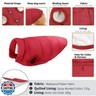 ASENKU Windproof Dog Winter Coat Waterproof Jacket Warm Vest Cold Weather Pet Apparel with 2 Layers Fleece Lined for Small Medium Large Dogs (2XL, Red)