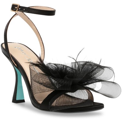 

Черные женские туфли на каблуке с бантом Betsey Johnson Lylla 10, средний (B,M) BHFO 1168, Черный, Lylla