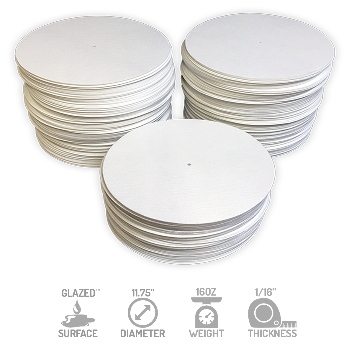 Technics Classic White on Purple - DJ slipmat for LP turntable record player 