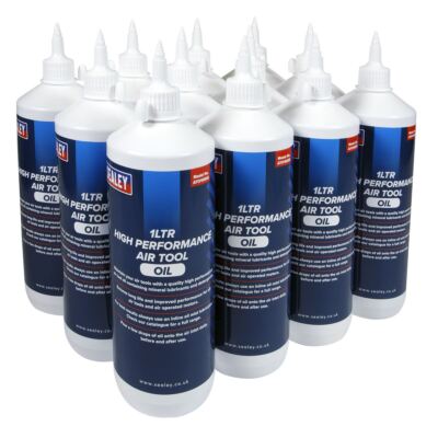 Sealey ATO/1000 Air Tool Oil Lubricant 1L Pack of 12