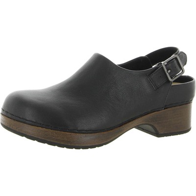 

Женские черные кожаные сабо Bella Vita Starlee 7.5 Medium (B,M) BHFO 9650, Black leather