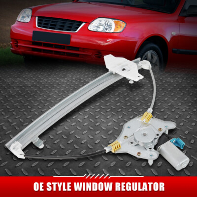 ДЛЯ СЕДАНА ACCENT 00-05 ПЕРЕДНИЙ ПРАВЫЙ СТЕКЛОПОДЪЕМНИК СО СТОРОНЫ ПАССАЖИРА С ЭЛЕКТРОПРИВОДОМ