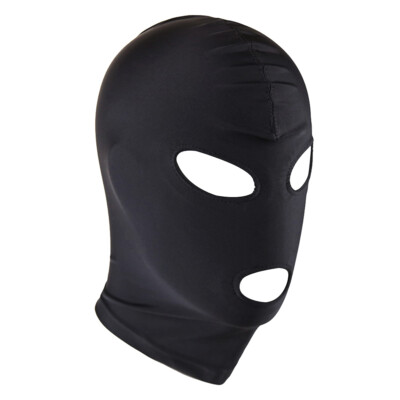 US Unisex Spandex Hood Mask Role Play Prop Open Eye Mouth Headgear Headwear
