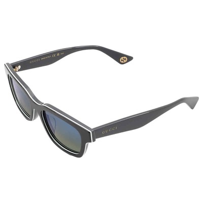 Pre-owned Gucci Blue Gradient Square Men's Sunglasses Gg1641sa 003 53 Gg1641sa 003 53