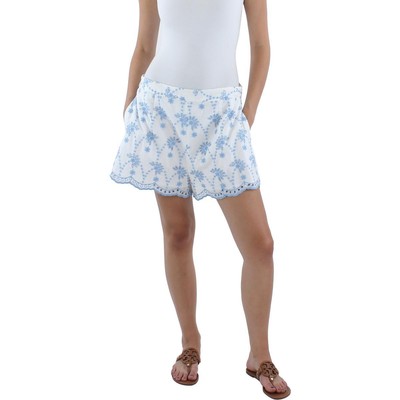 Женские шорты Aqua Womens White Short 2 дневного света с плоской передней частью L BHFO 4119