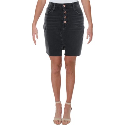 

Женская мини-юбка Sanctuary Denim Indie Denim с разрезом по краю BHFO 9099, Echo black