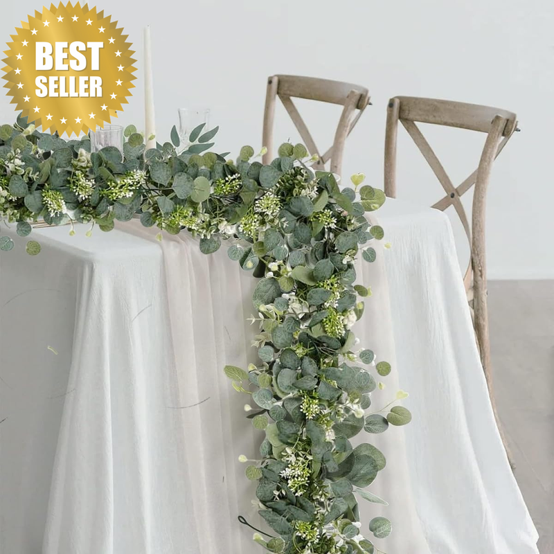 Artificial Eucalyptus Garland Fake Greenery Eucalyptus Leaves Garland Artificial