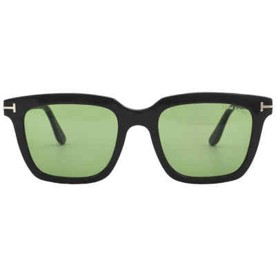 TOM FORD TOM FORD MARCO GREEN SQUARE MEN'S SUNGLASSES FT0646 01N 53 FT0646 01N 53
