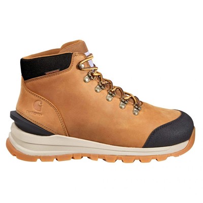 Pre-owned Carhartt Men's 5" Gilmore Soft Toe Waterproof Hiker Work Boot Light Brown - Fh50