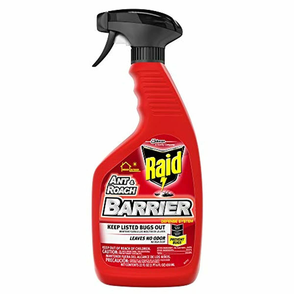 Raid Ant & Roach Barrier Spray Killer Bugs Insect Spider Indoor Outdoor