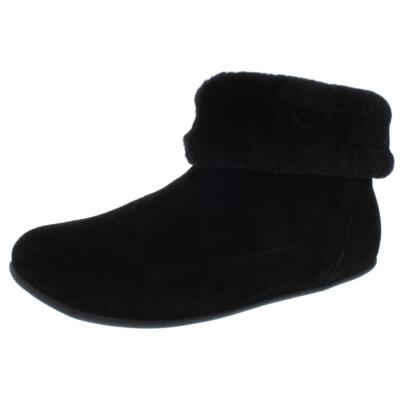 Женские черные замшевые ботильоны Fitflop Sarah 11, средние (B,M) BHFO 1187