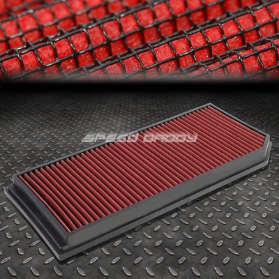 ДЛЯ 06-08 GTI/JETTA 2.0 TURBO КРАСНЫЙ МНОГОРАЗОВЫЙ И МОЮЩИЙСЯ ВОЗДУШНЫЙ ФИЛЬТР С ВЫСОКОЙ ПРОПУСКНОЙ СПОСОБНОСТЬЮ