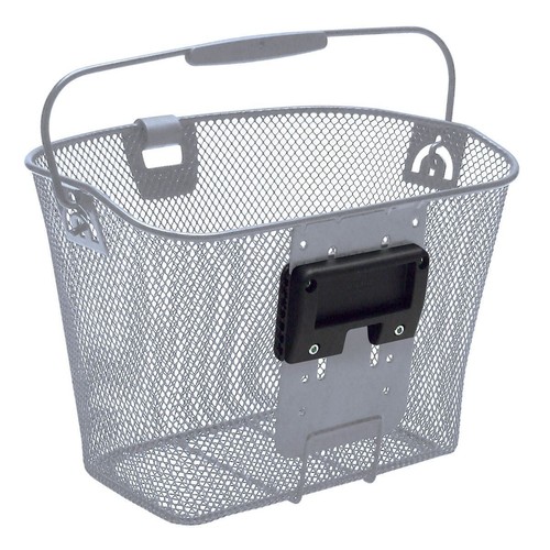 Kit Fixation WALD 582 - Pour Panier Vélo Wald - Argenté - Neuf - Côté Unique