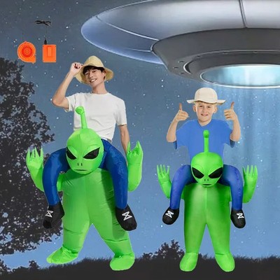 Inflatable Alien Costume Funny Dress Costume Blow Up Halloween Costumes Two Size