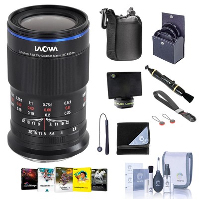 Venus Laowa 65mm f/2.8 2X Ultra Macro APO Lens for Sony E with Premium Acc Kit