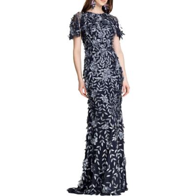 

Женское вечернее макси-платье Theia с украшением BHFO 3787, Blue/silver