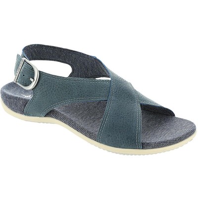 Eastland Womens Coastal Blue Slingback Sandals Shoes 8 Medium (B,M) BHFO 4892