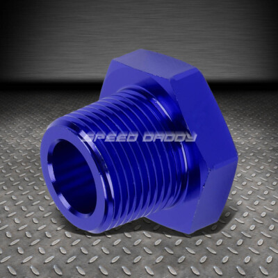 ПЕРЕХОДНИК ДЛЯ РЕДУКТОРА ТРУБОПРОВОДНОЙ РЕЗЬБЫ NPT С РЕЗЬБОЙ ОТ 3/4 ШТЕКЕРА ДО 1/4 ШТЕКЕРА С СИНЕЙ АНОДИРОВАННОЙ РЕЗЬБОЙ NPT