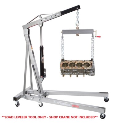 Heavy Duty Engine Hoist Leveler Cherry Picker Shop Crane Load Lift Tool 4000 lbs