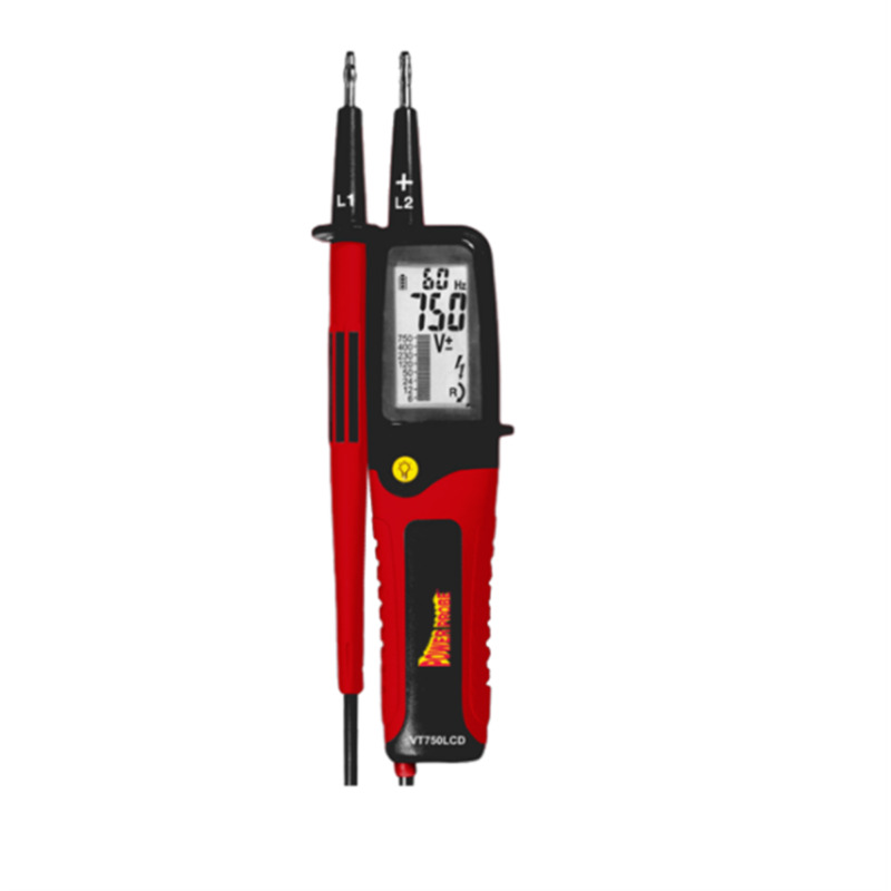 Power Probe Vt750 Lcd Two Pole 12 To 750v Commercial Voltage Tester - Dc Ac Auto