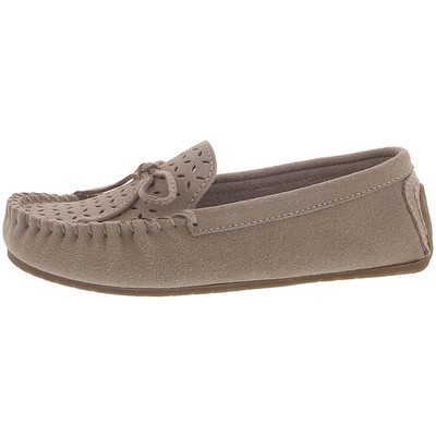 Женские замшевые мокасины Minnetonka Skyla бежевые, 6,5, узкие (AA,N) BHFO 2698