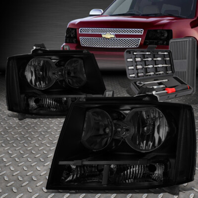 ДЛЯ 07-14 CHEVY TAHOE SUBURBAN ДЫМЧАТЫЙ КОРПУС ПРОЗРАЧНЫХ УГЛОВЫХ ФАР + НАБОР ИНСТРУМЕНТОВ