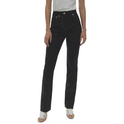 

Helmut Lang Женские черные офисные брюки с высокой посадкой Bootcut  BHFO 1354, Черный, M01HW202