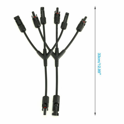 Solar Panel Y / T Branch Cable Connection Waterproof Adapter Connector Extension