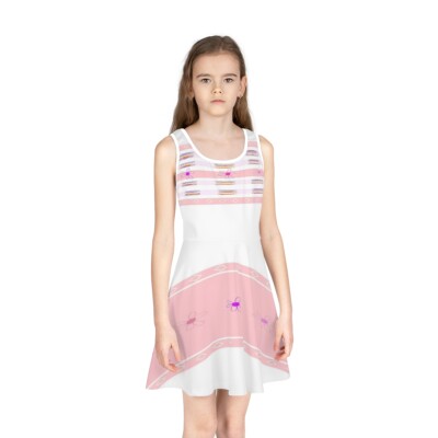 Girls' Sleeveless Sundress (AOP)