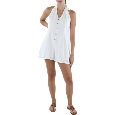 

Белый женский тканый мини-комбинезон с лямкой Sadie - Sage  BHFO 2832