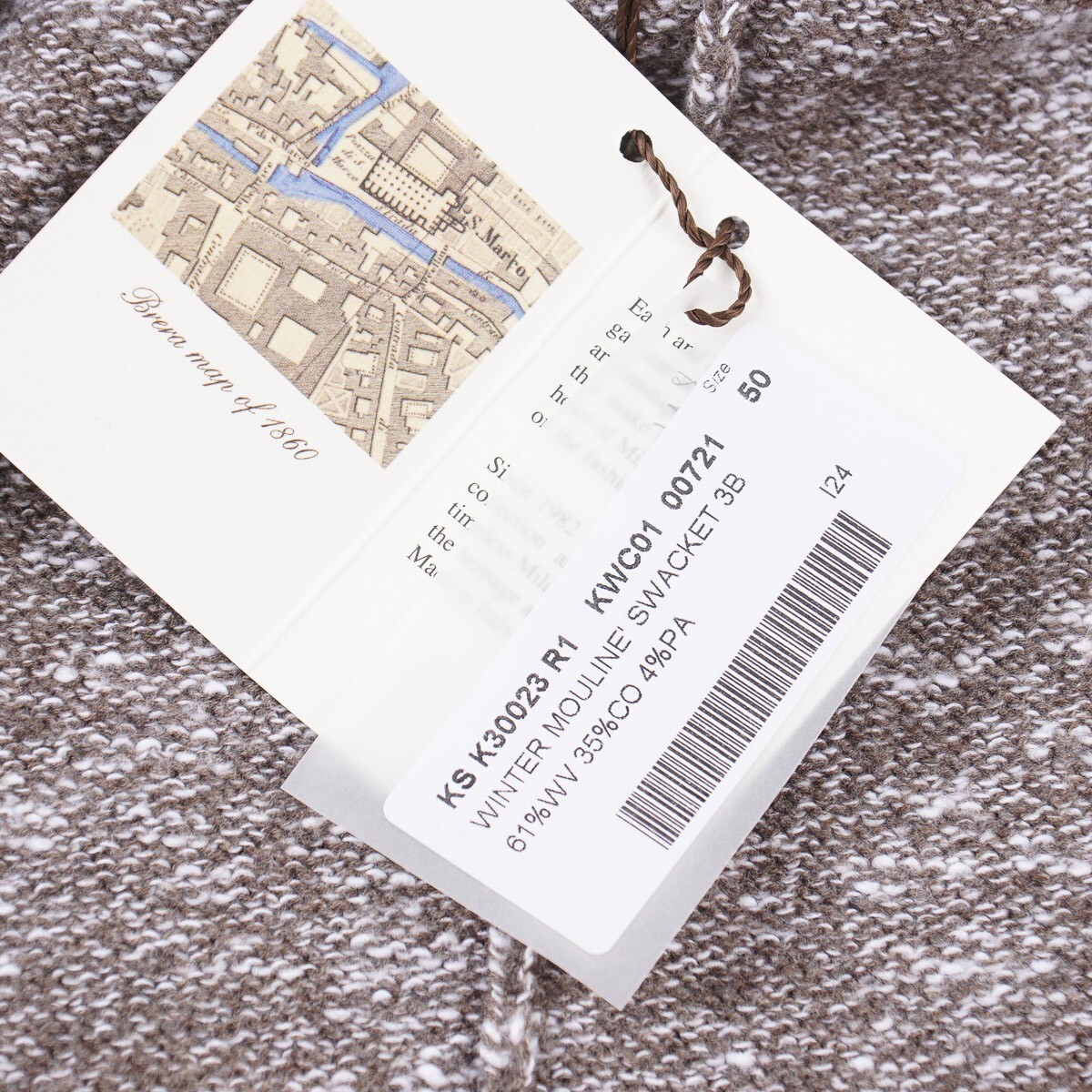 Pre-owned Maurizio Baldassari F/w 24-25 Wool Cardigan Sweater-blazer M (eu 50) Swacket In Brown