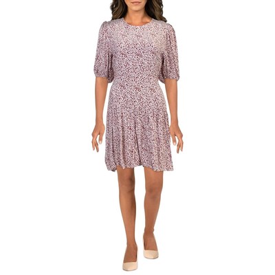 

Женское красное дневное мини-платье с открытой спиной Free People  BHFO 3096, Red combo