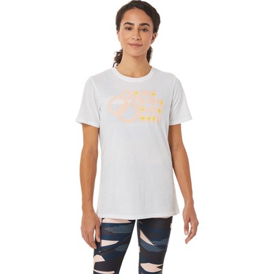 

Женская теннисная одежда ASICS GRAPHIC TEE 2042A217, Brilliant white, 2042A217