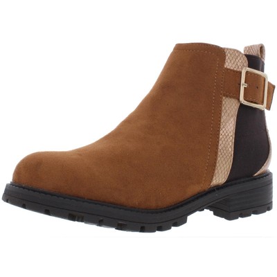 

Коричневые ботильоны Nina Girls GENETZA, размер 9, средний (B,M), для малышей BHFO 4586, Brown micro suede