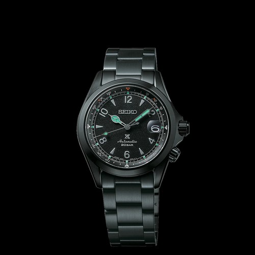 Pre-owned Seiko Prospex Spb337j1 Alpinist Limited Edition Night Black Series Watch