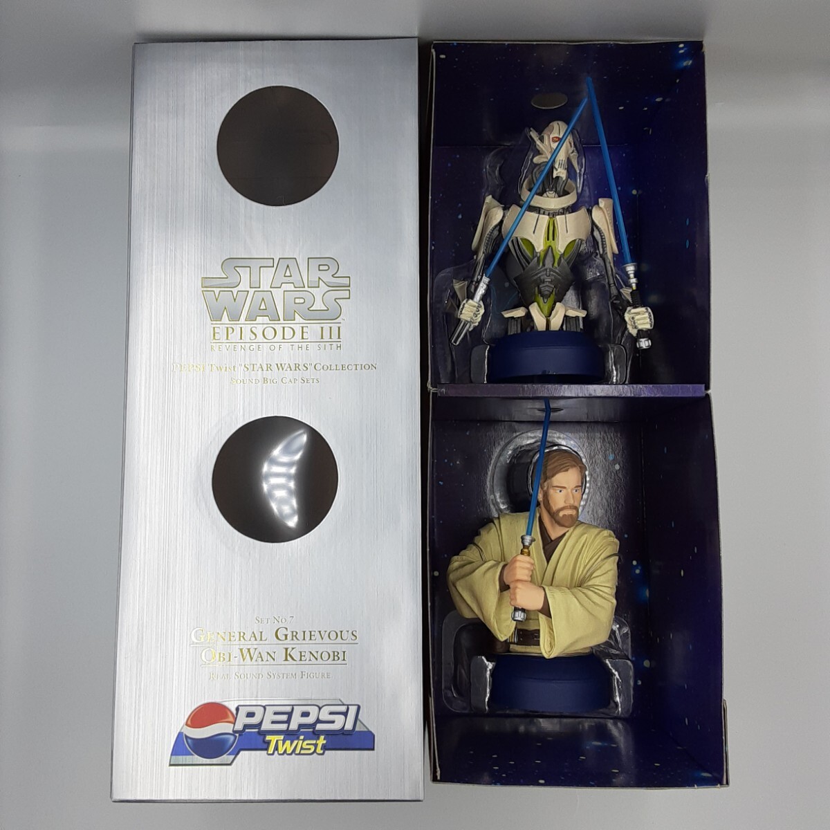 STAR WARS Pepsi Twist コレクション 6体セット PEPSI TWIST Star Wars Episode 3 Sound Big Cap Sets GENERAL