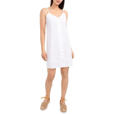 

Женское мини-платье без рукавов на пуговицах Vince Camuto BHFO 4181, Ultra white