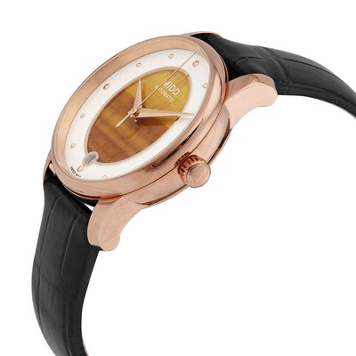 Pre-owned Mido Baroncelli Wild Stone Automatic Ladies Watch M0352073647100