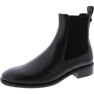 Женские черные ботинки челси Salvatore Ferragamo Oddo шириной 9,5 см (C, D, W) BHFO 8137