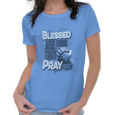 Blessed Pray Jesus Christian Religious God Graphic T Shirts for Women T-Shirts