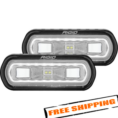 Rigid Industries 53120 SR-L Series Off-Road Spreader Pod White Halo - Pair