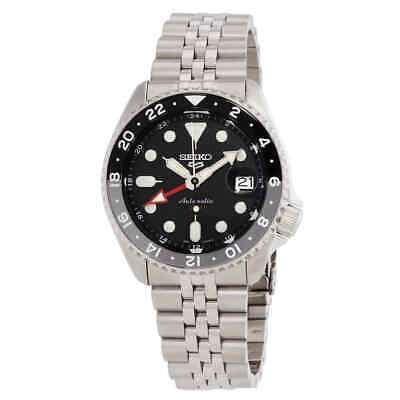 Pre-owned Seiko 5 Sports Automatic Black Dial Men's Watch Ssk001k1
