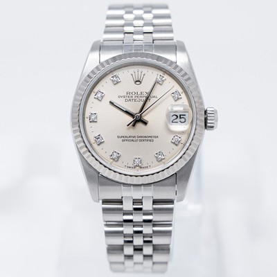 Rolex Datejust 31 Steel & Gold 68274 Silver Diamond, Jubilee - Pre-owned