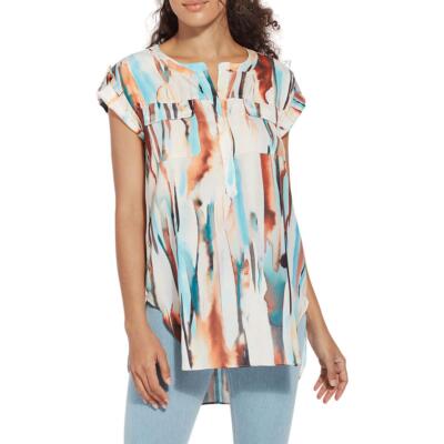 

Женская пастельная блуза-туника с воротником-стойкой Lysse BHFO 7322, Hangout shores