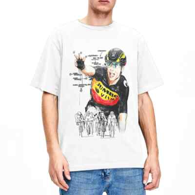 Men Women's Wout Van Aert Art Cycling Shirt Merch Belgian Cyclist Pure Cotton Cl