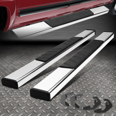 ДЛЯ СТАНДАРТНОЙ КАБИНЫ SILVERADO SIERRA 07-19 5 ХРОМИРОВАННЫХ БОКОВЫХ ПОДНОЖЕК