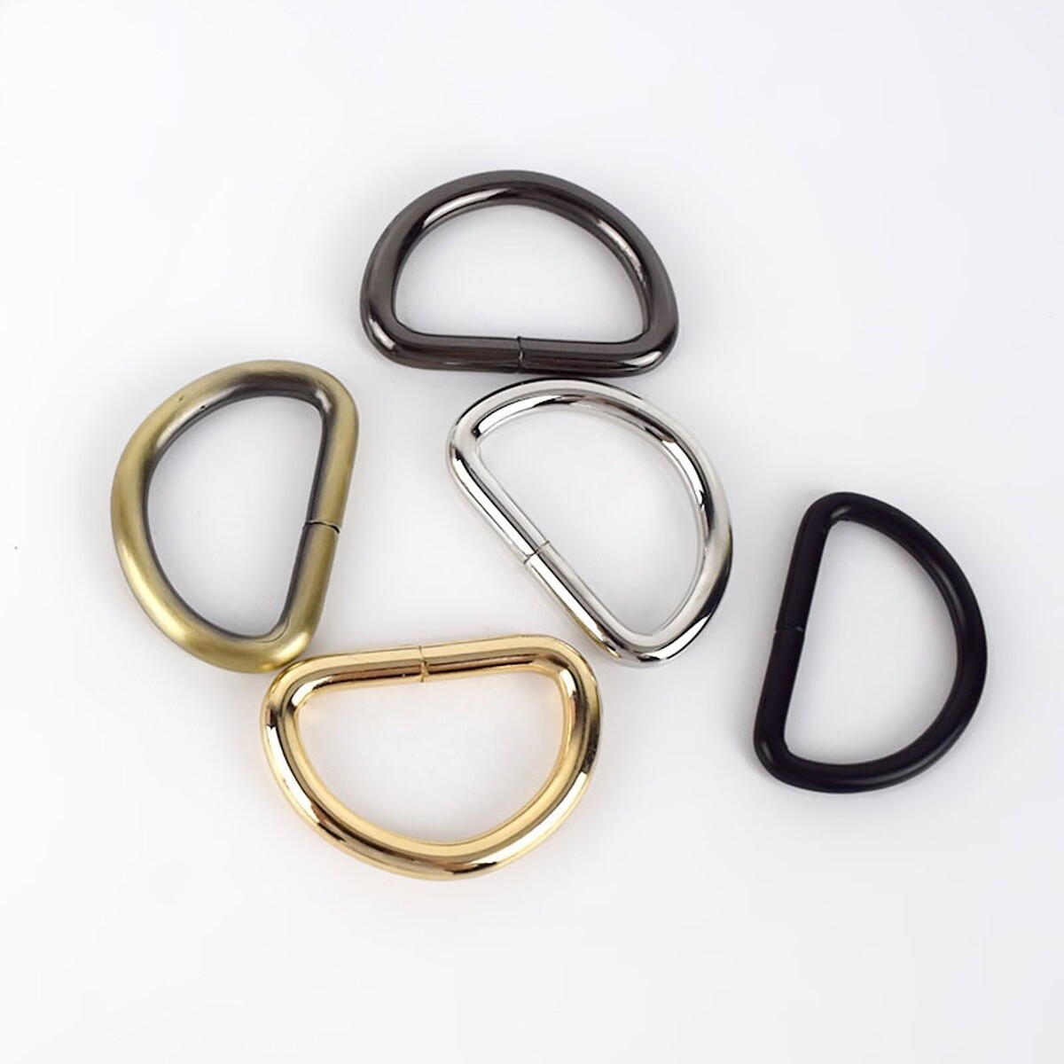 Metal D Ring Buckle Bag Strap Buckles DIY Luggage Hook Bag Hardware Accessories
