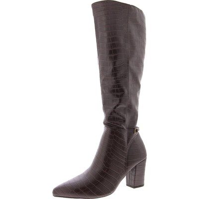 Женские коричневые сапоги до колена на молнии LifeStride шириной 9 см (C, D, W) BHFO 8318
